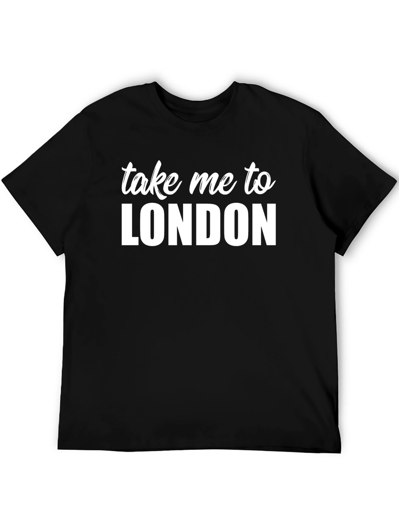 Take Me To London Black T-Shirt