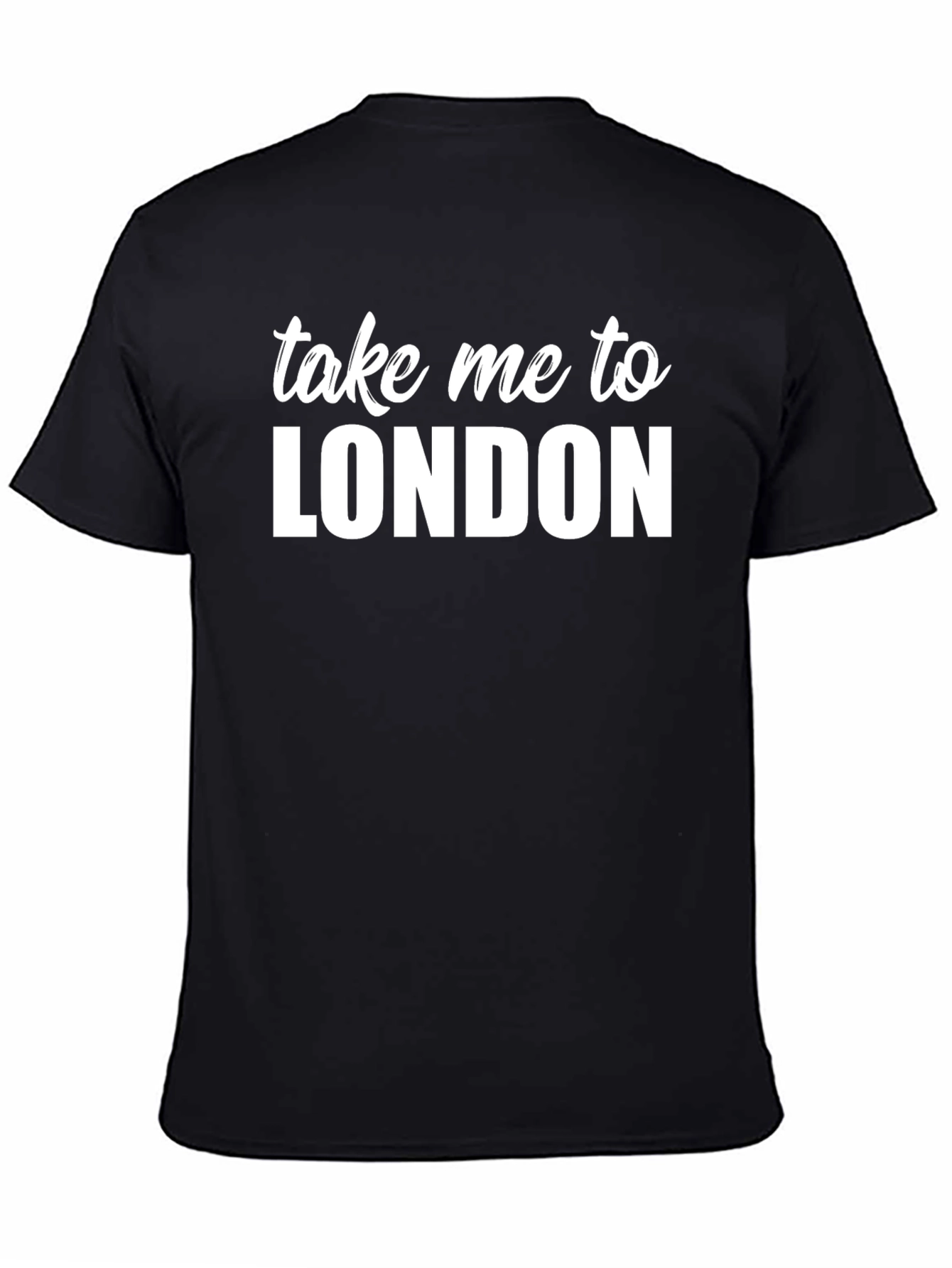 Take Me To London Black T-Shirt