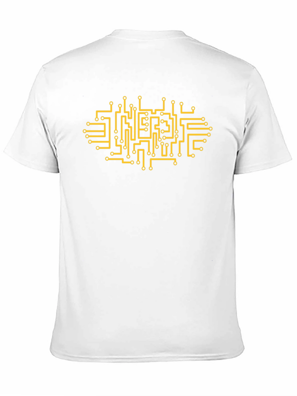 Circuit Board Graphic Tee - Black Cotton Blend T-Shirt
