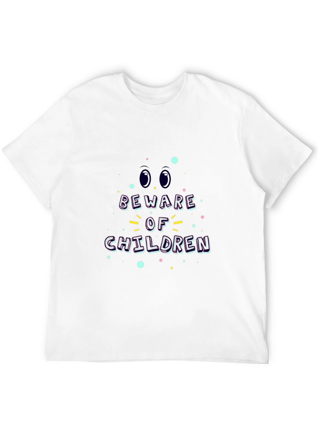 Beware of Children Graphic Tee - Black