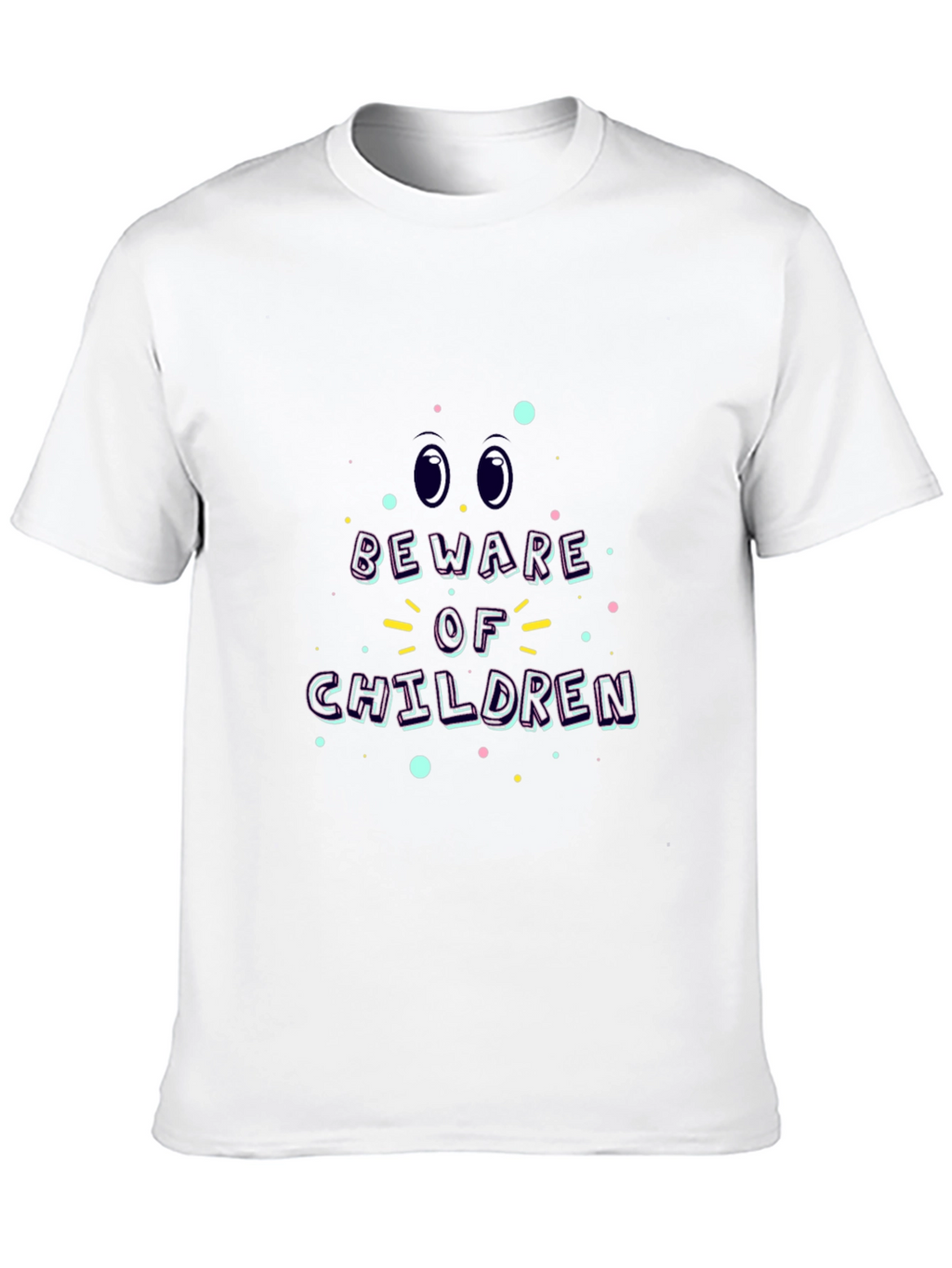 Beware of Children Graphic Tee - Black