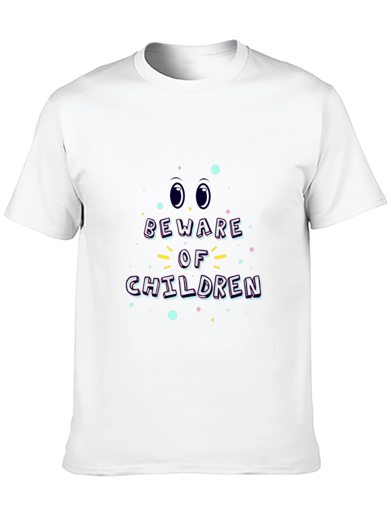 Beware of Children Graphic Tee - Black
