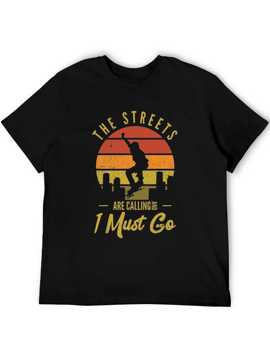 Skateboarder Graphic Tee - The Streets Are Calling