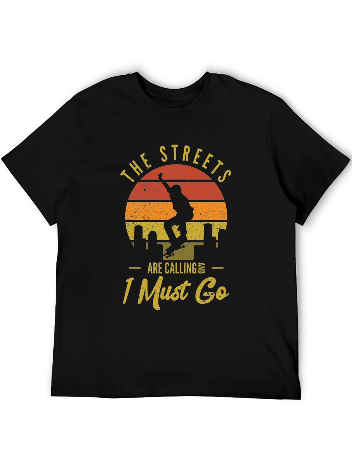 Skateboarder Graphic Tee - The Streets Are Calling