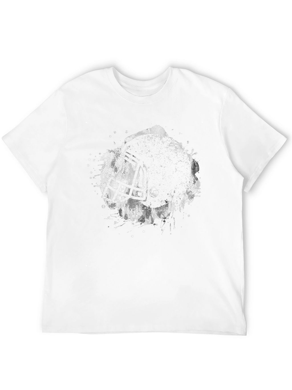 Football Helmet Graphic T-Shirt - Black