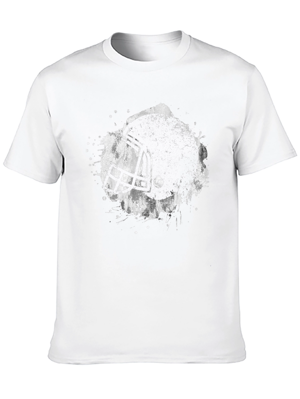 Football Helmet Graphic T-Shirt - Black