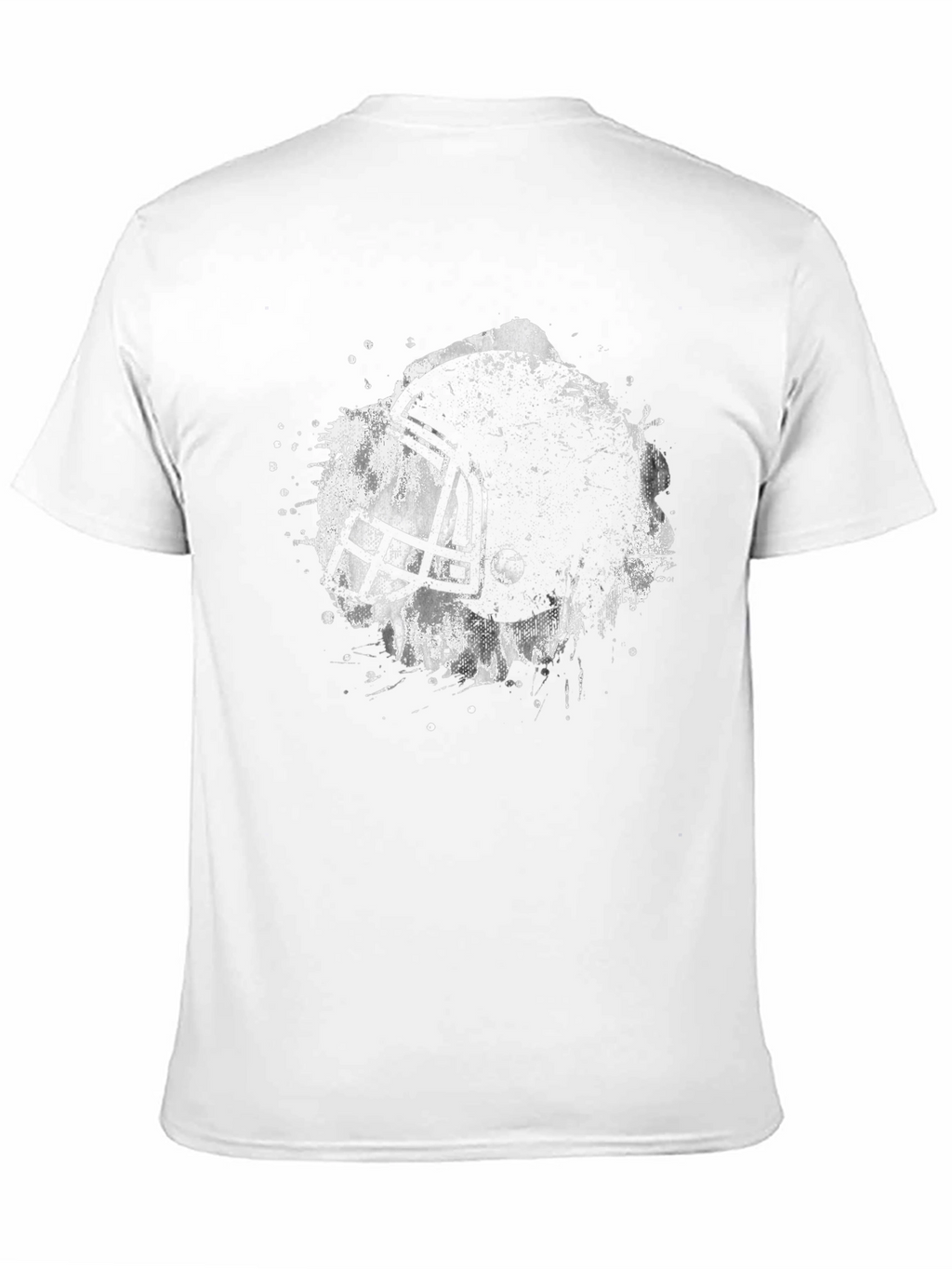 Football Helmet Graphic T-Shirt - Black
