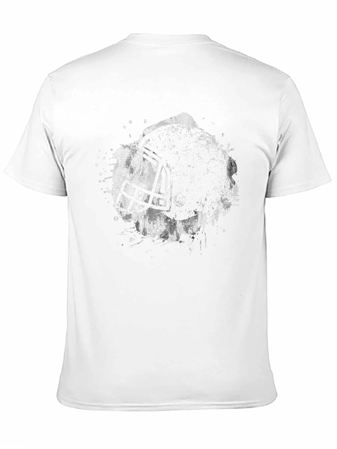 Football Helmet Graphic T-Shirt - Black