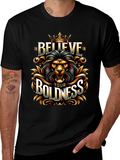 Believe In Your Boldness Lion Graphic T-Shirt