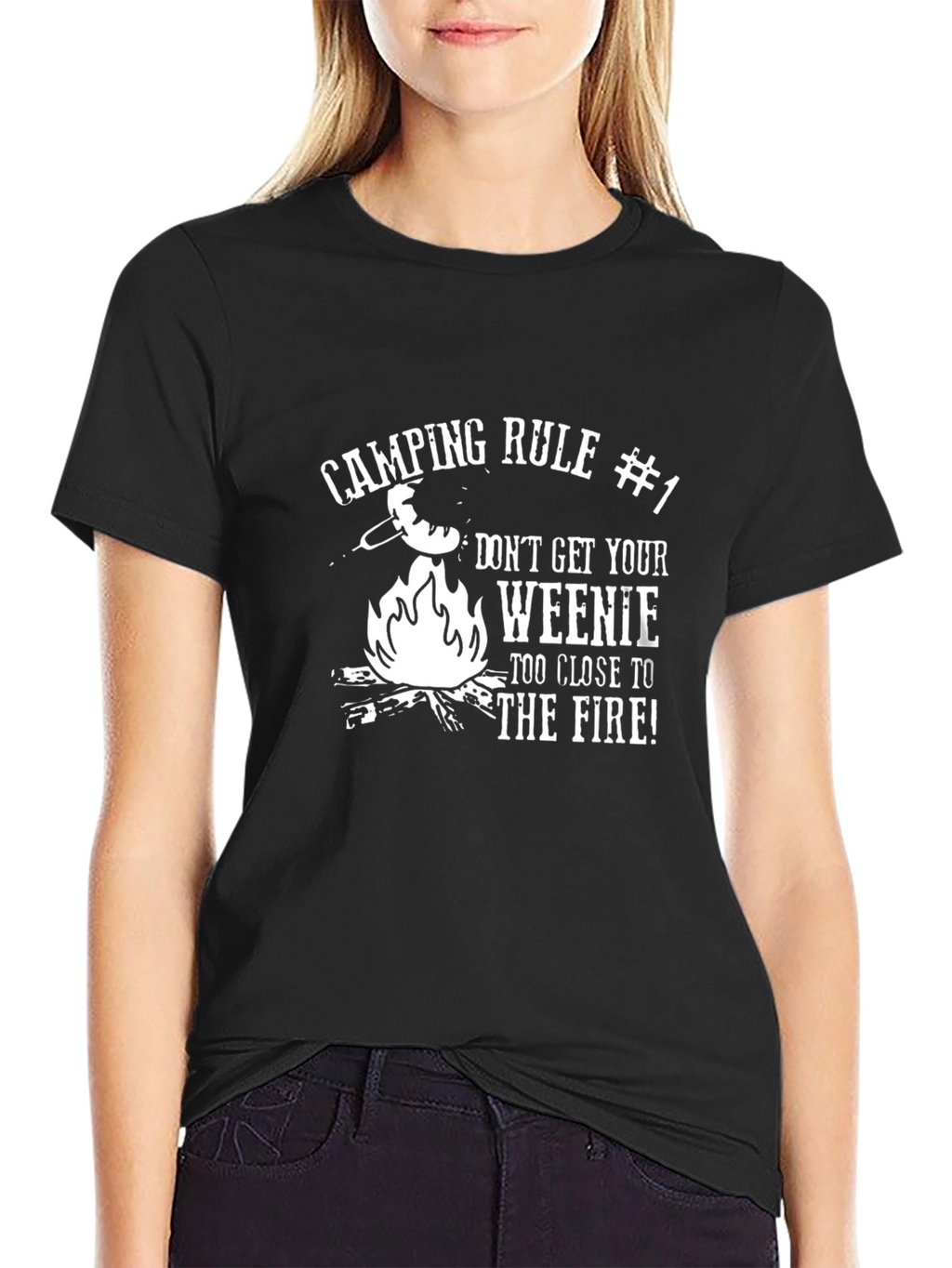 Camping Rule #1 Funny Graphic T-Shirt