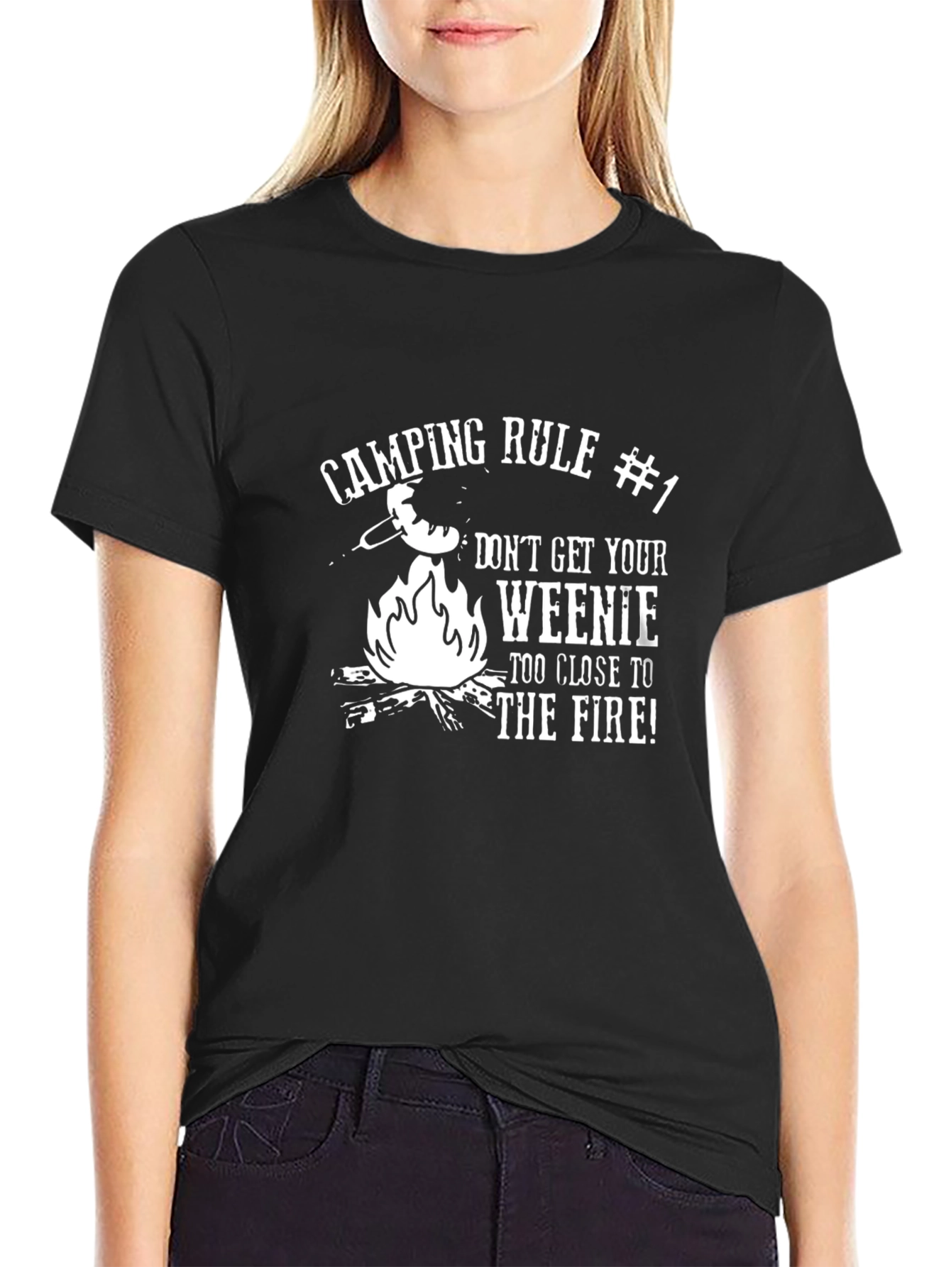 Camping Rule #1 Funny Graphic T-Shirt