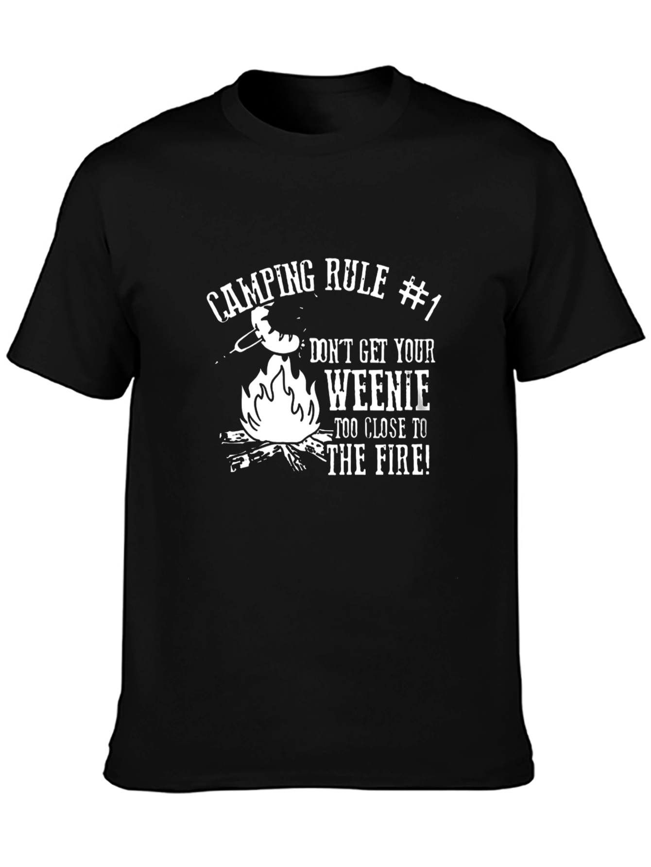 Camping Rule #1 Funny Graphic T-Shirt