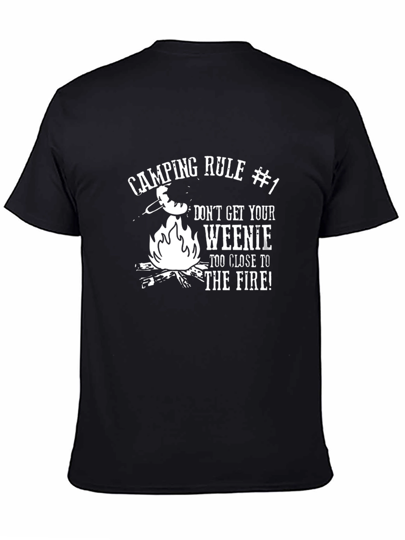 Camping Rule #1 Funny Graphic T-Shirt