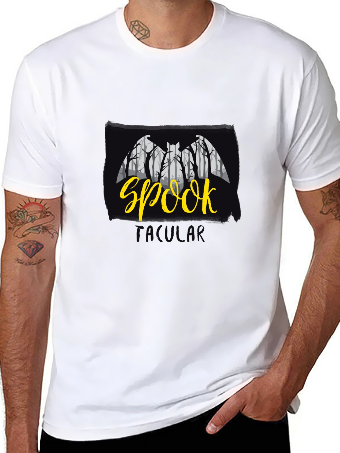 Spooktacular Bat Graphic Tee