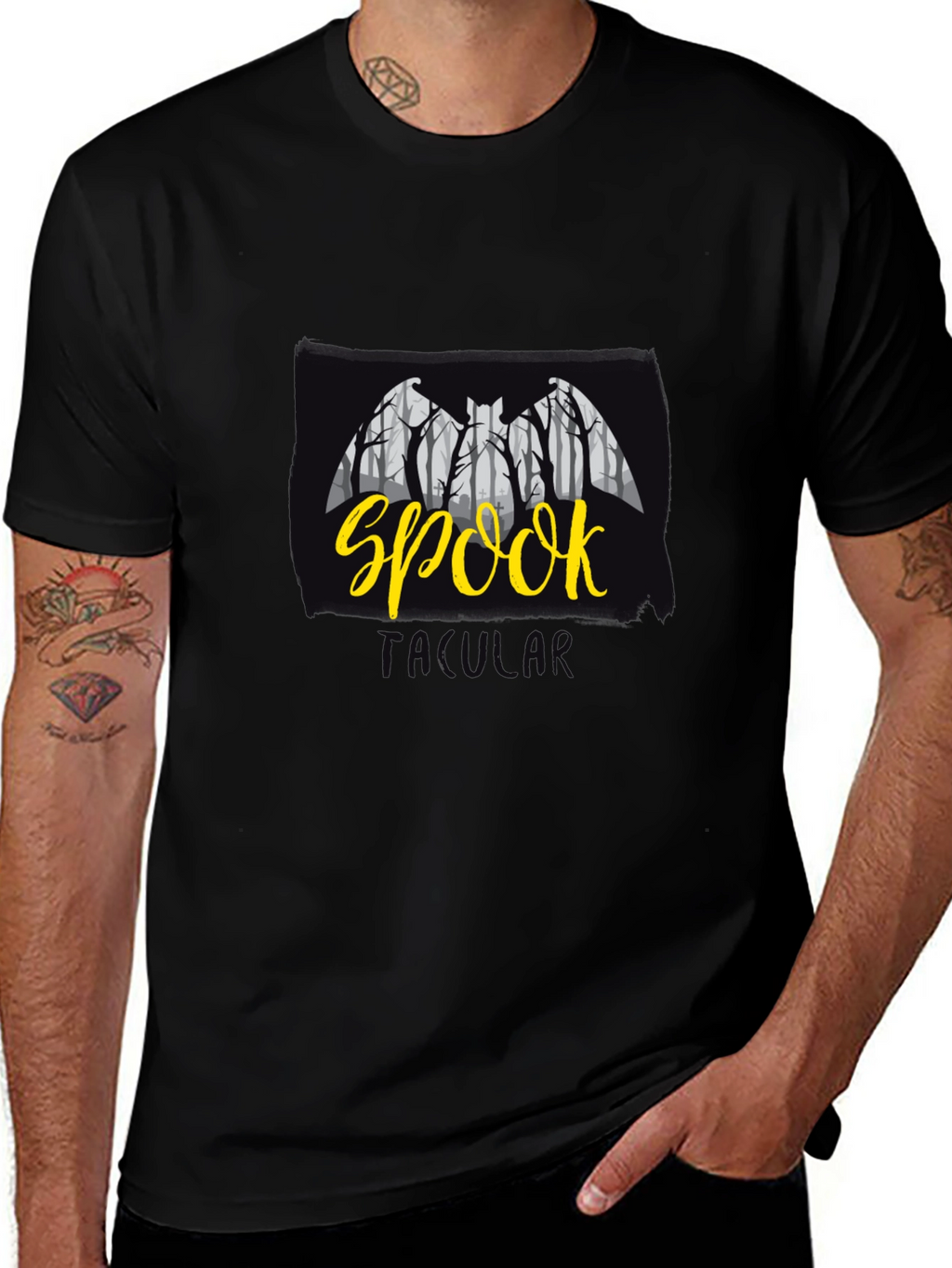 Spooktacular Bat Graphic Tee