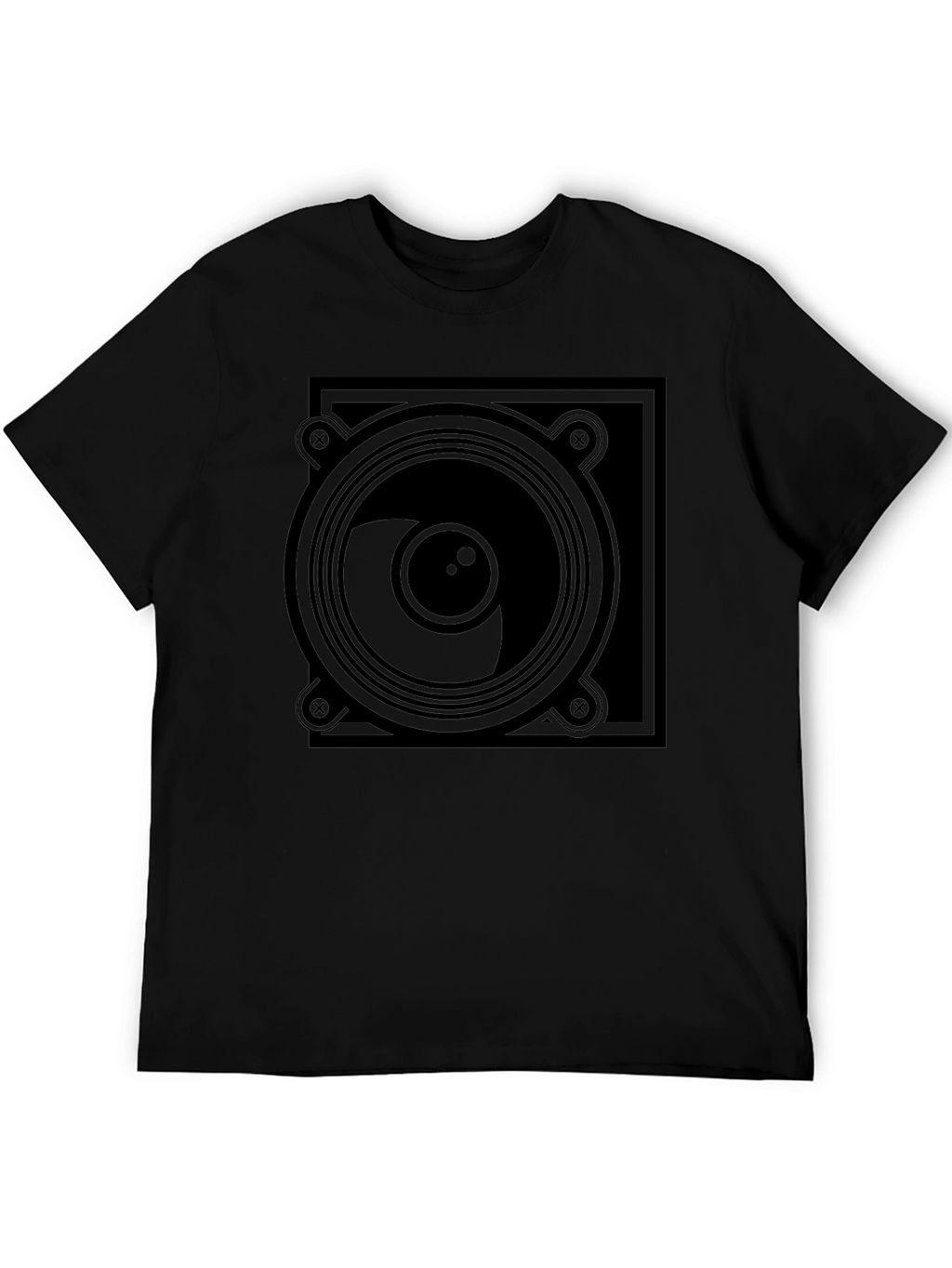 Speaker Graphic T-Shirt - Black Tee