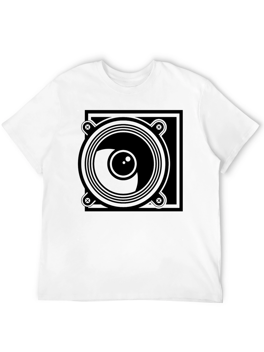 Speaker Graphic T-Shirt - Black Tee