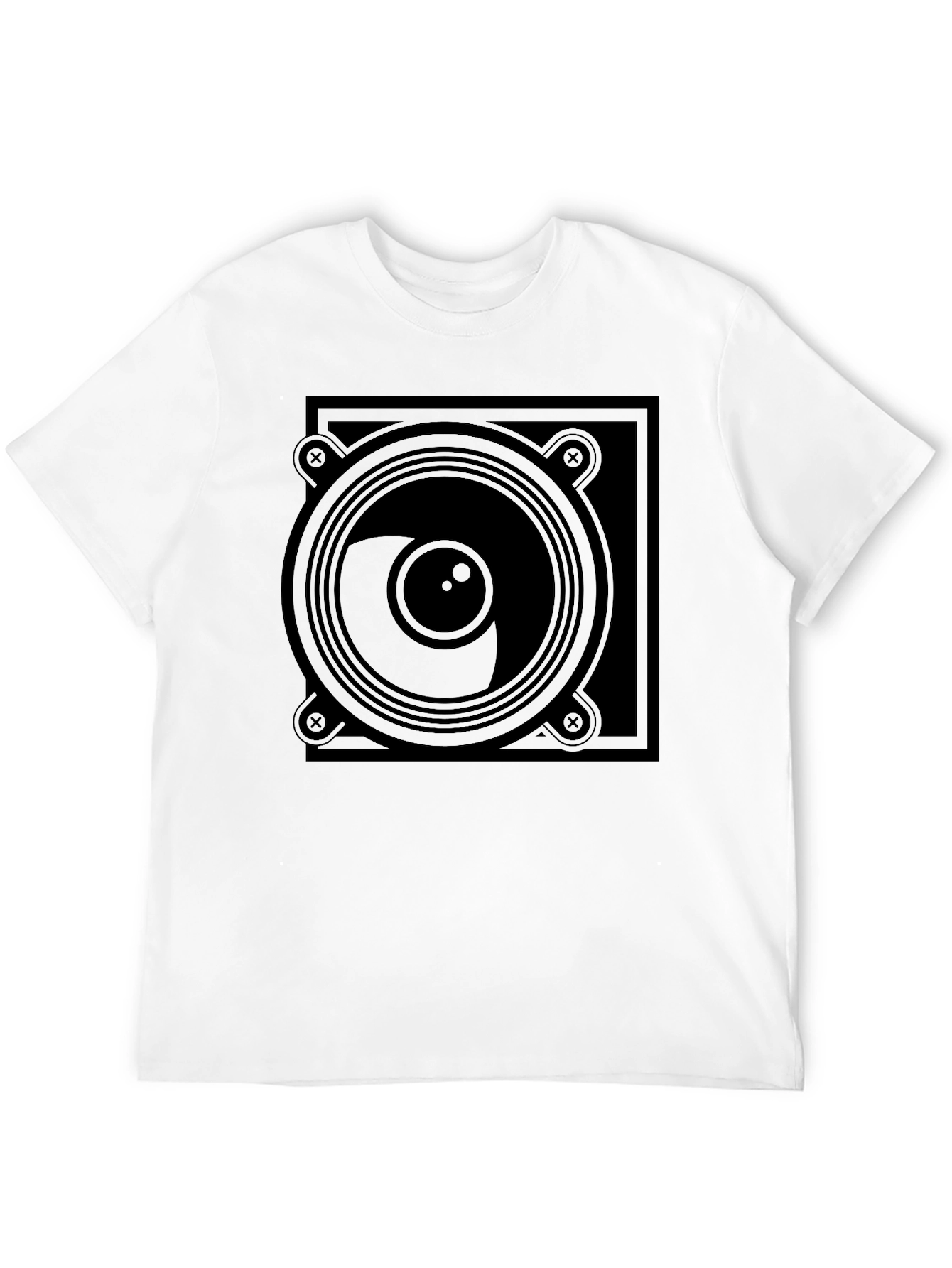 Speaker Graphic T-Shirt - Black Tee
