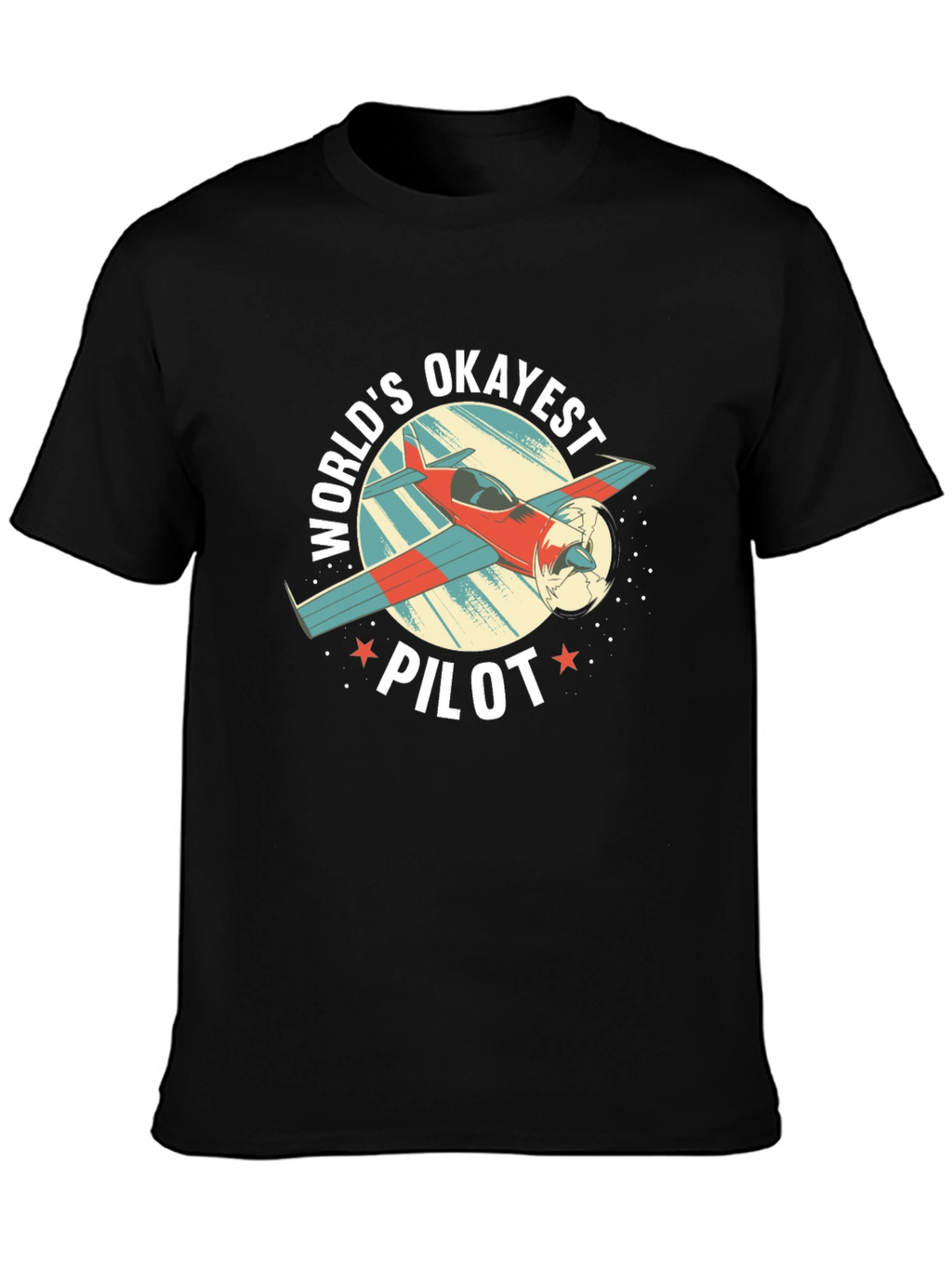 Worlds Okayest Pilot Graphic T-Shirt
