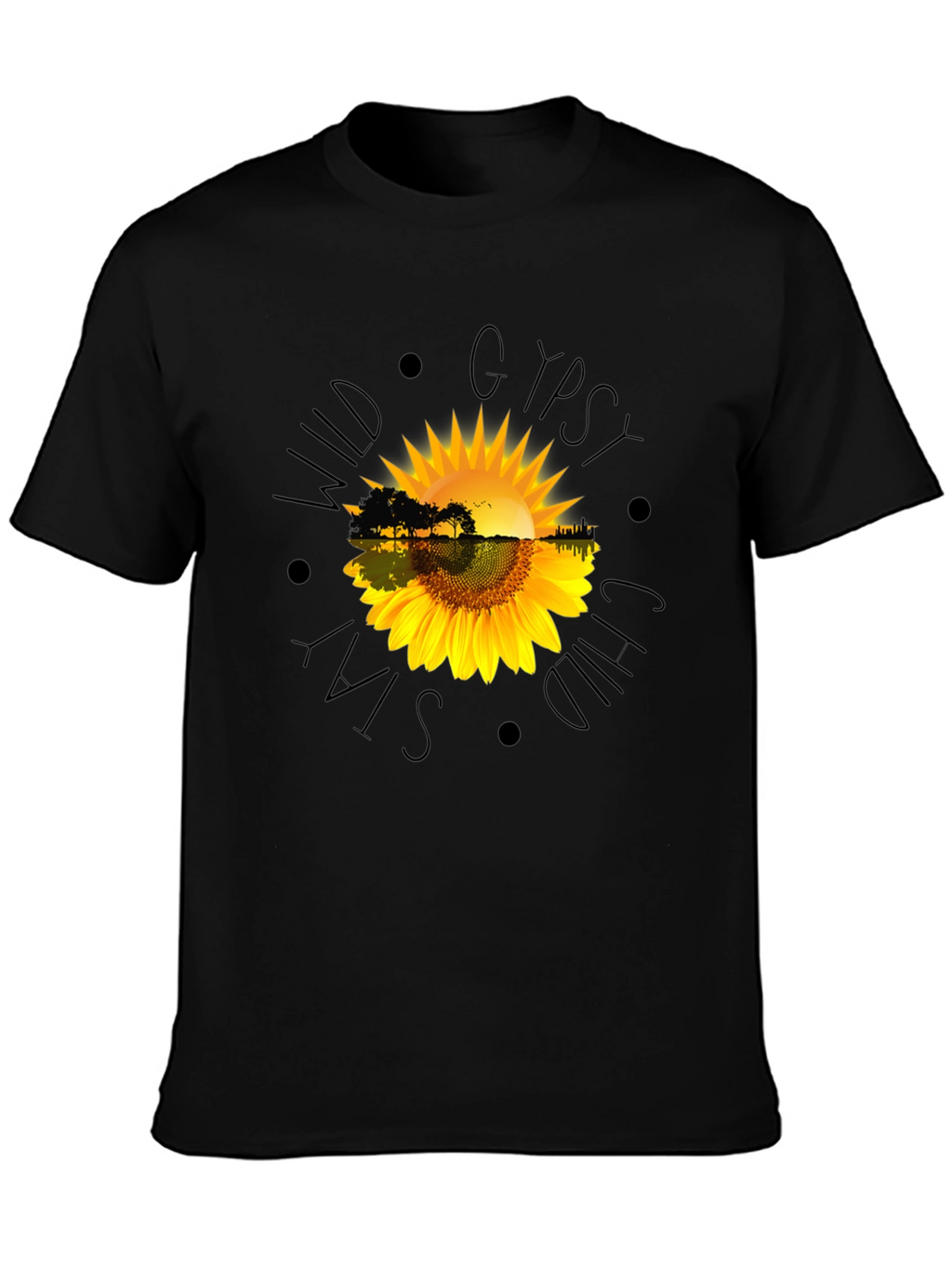Wild Gypsy Soul Black Graphic T-Shirt