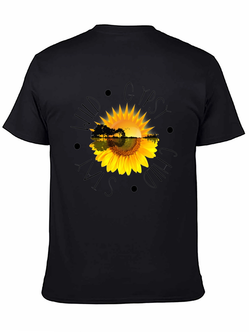 Wild Gypsy Soul Black Graphic T-Shirt