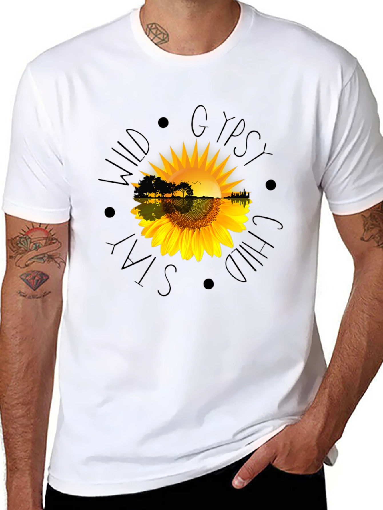 Wild Gypsy Soul Black Graphic T-Shirt