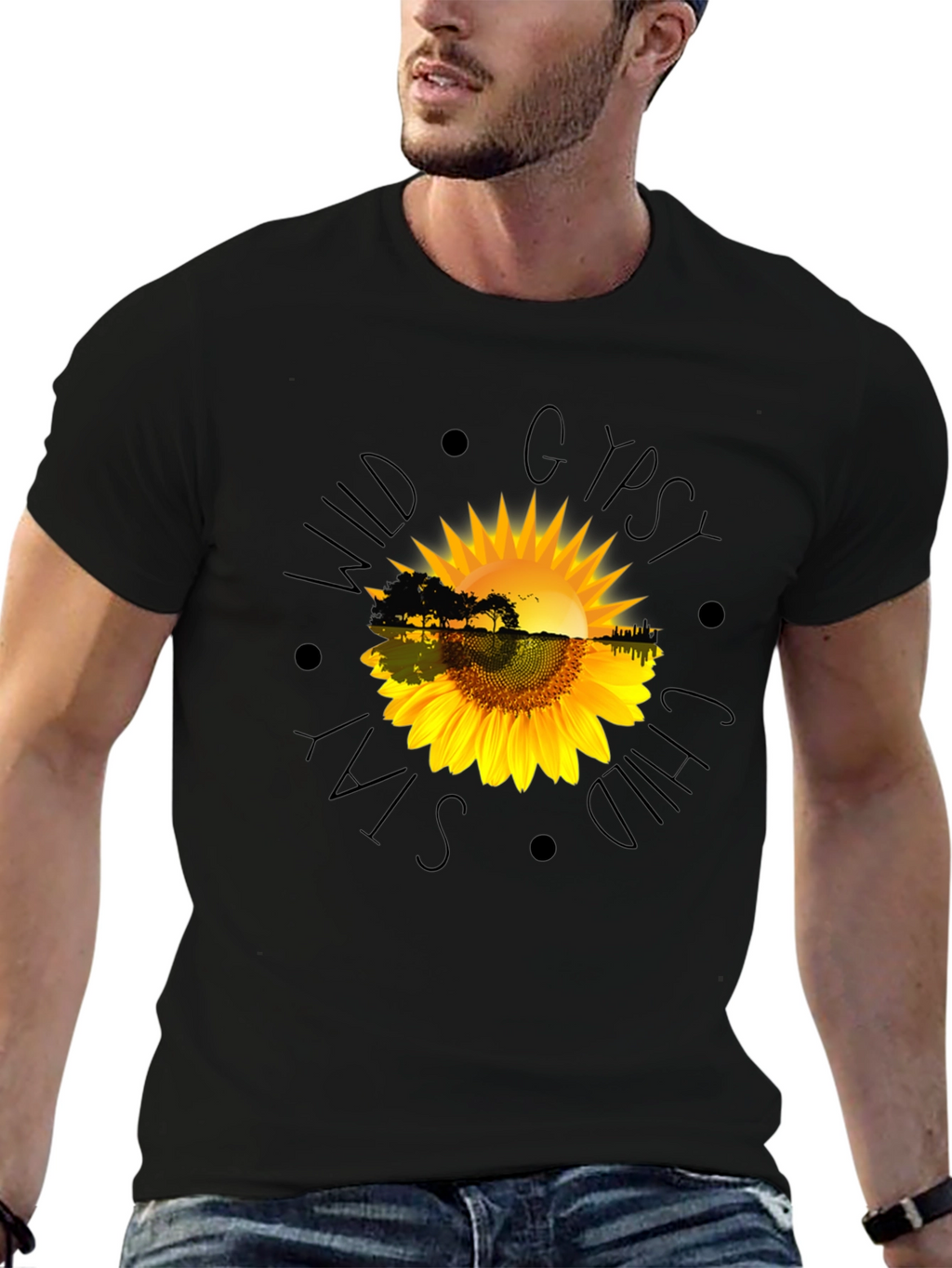Wild Gypsy Soul Black Graphic T-Shirt