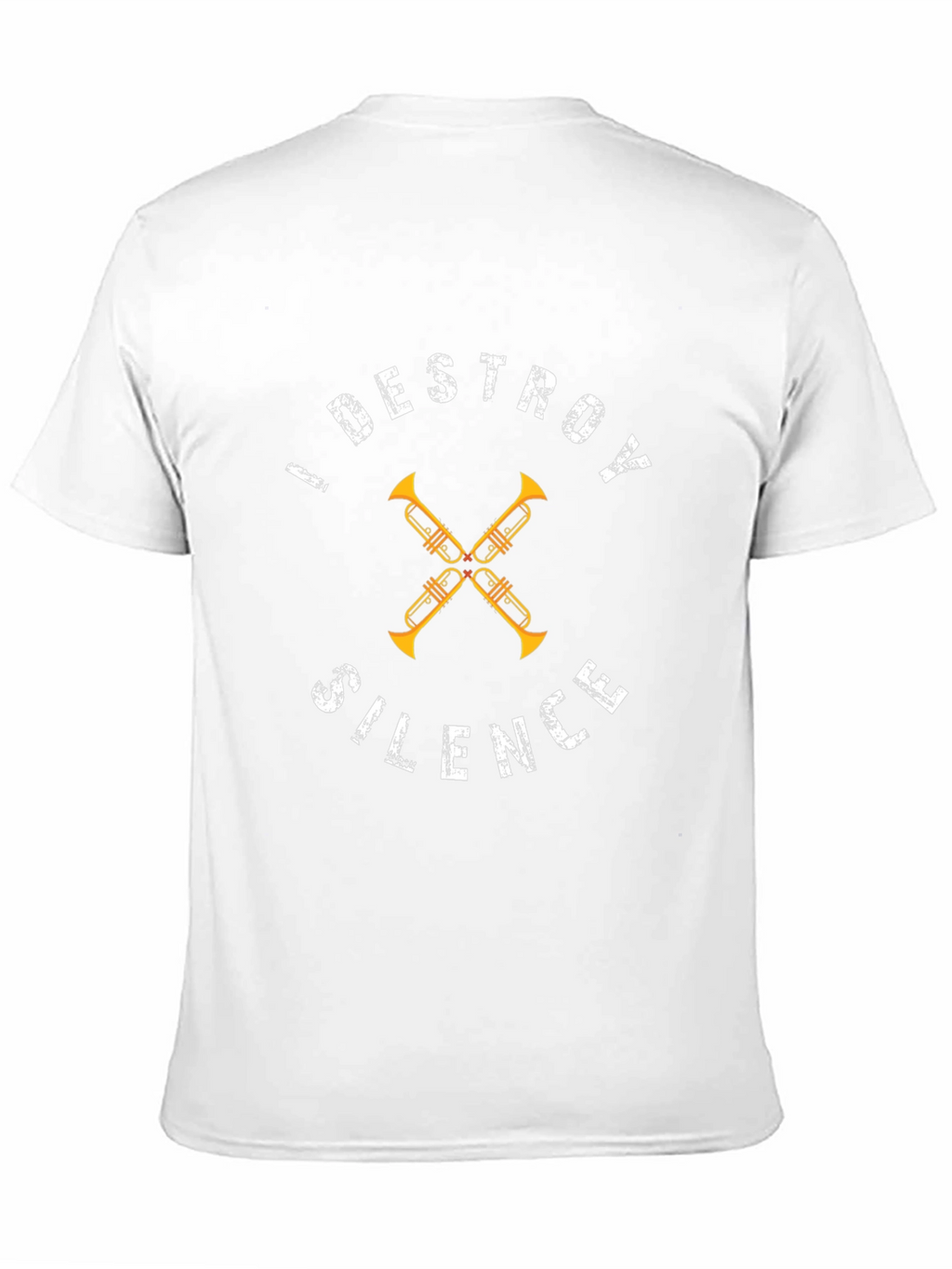 I Destroy Silence Trumpet T-Shirt Music Band Musician Tee