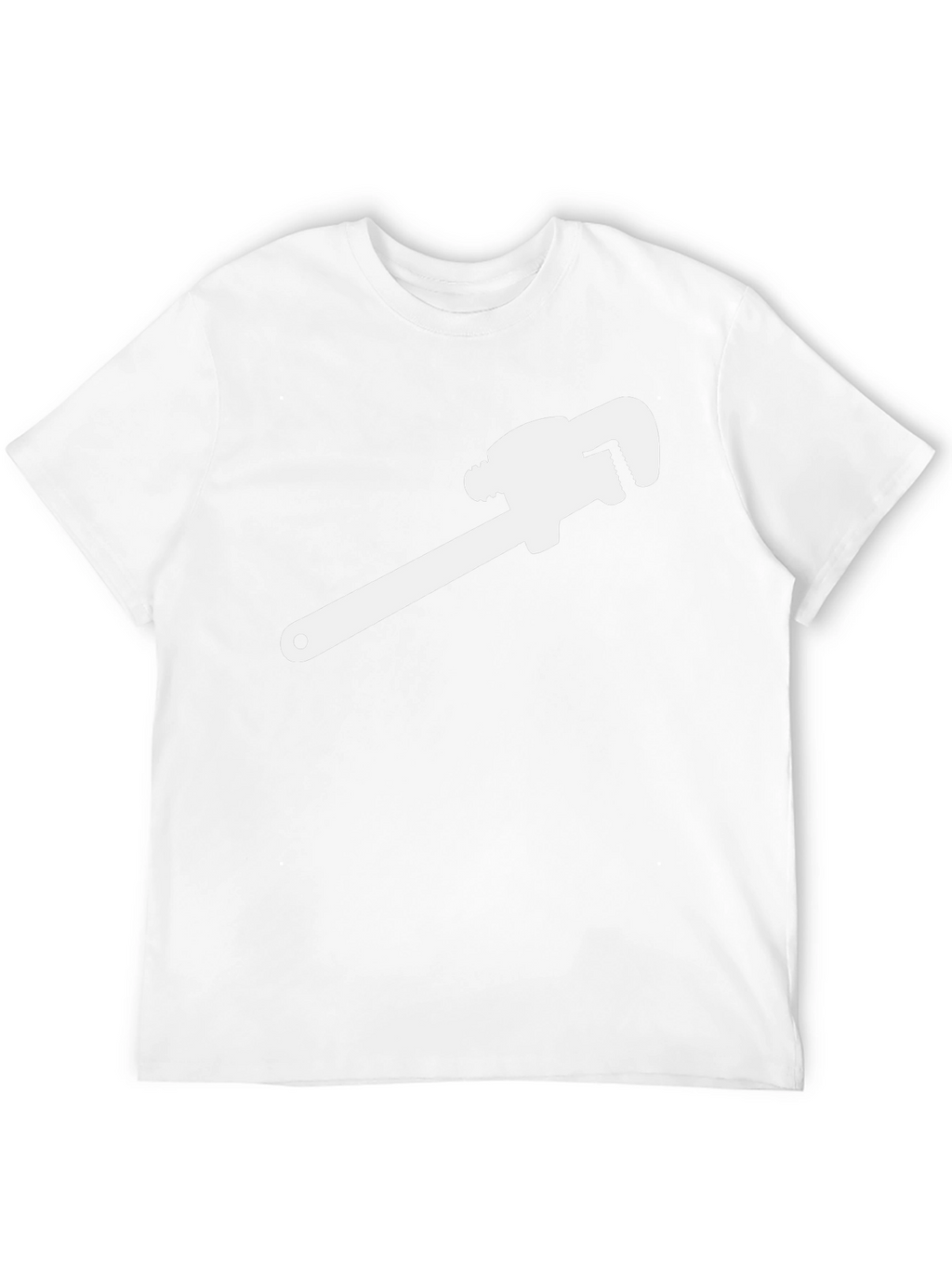 Wrench Graphic Tee - Black Cotton Plumber Shirt