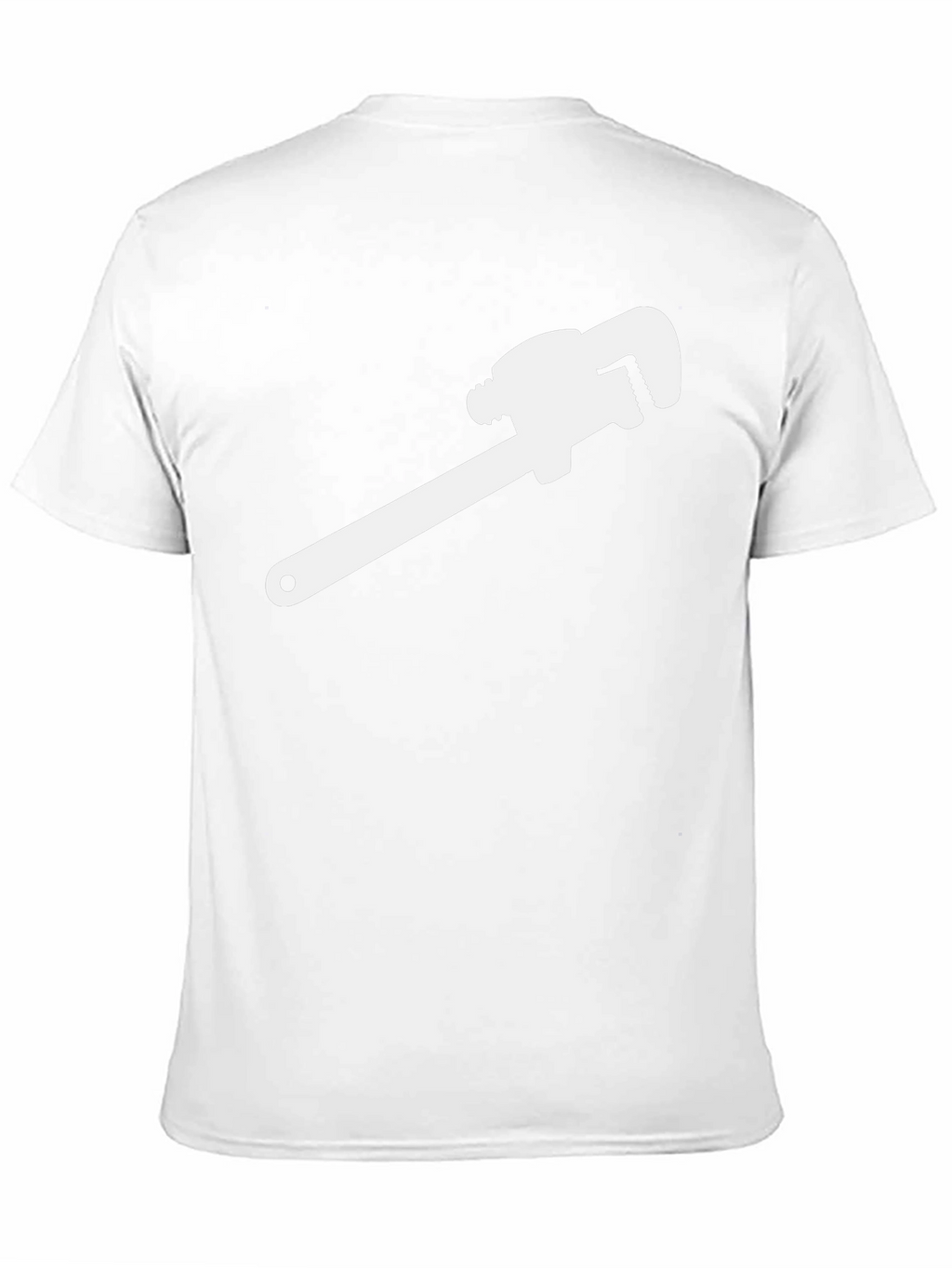 Wrench Graphic Tee - Black Cotton Plumber Shirt