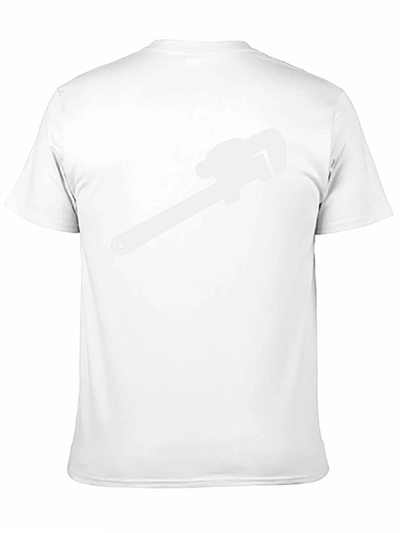 Wrench Graphic Tee - Black Cotton Plumber Shirt