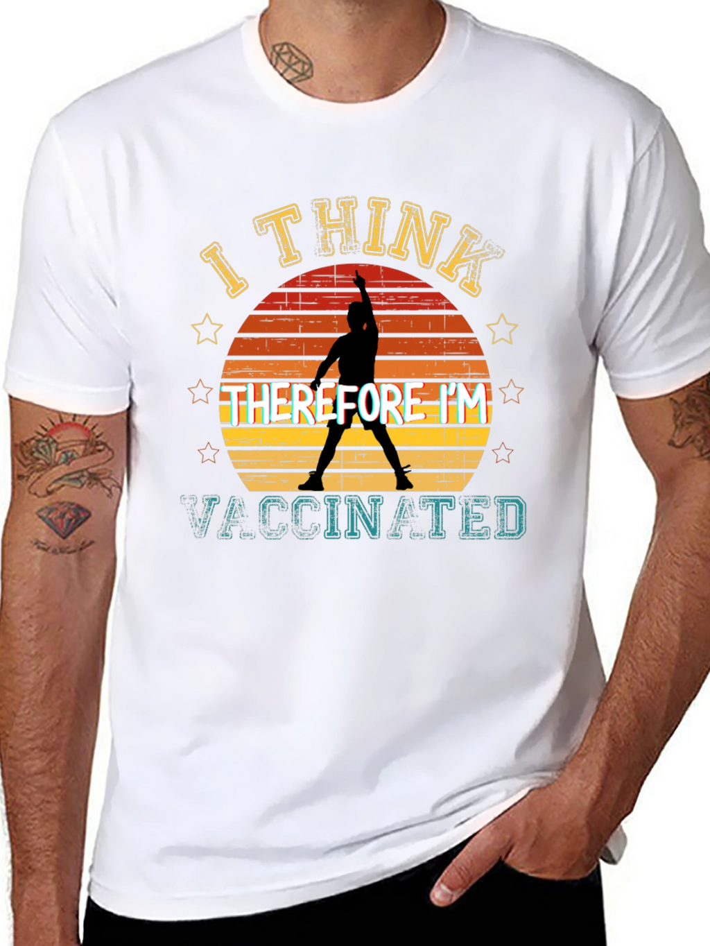 I Think Therefore Im Vaccinated T-Shirt