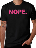 Nope Graphic Tee - Black T-Shirt for Men