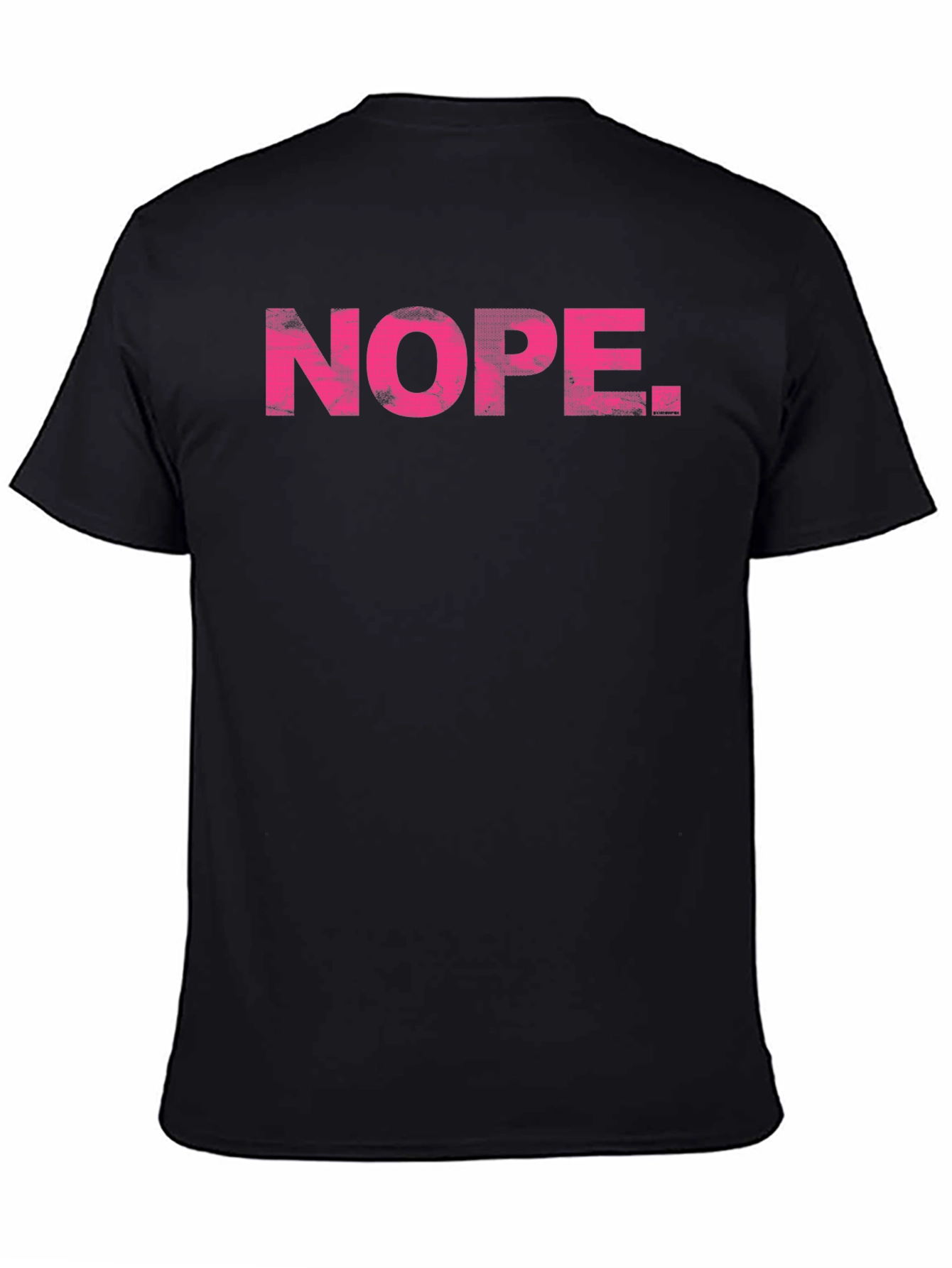 Nope Graphic Tee - Black T-Shirt for Men