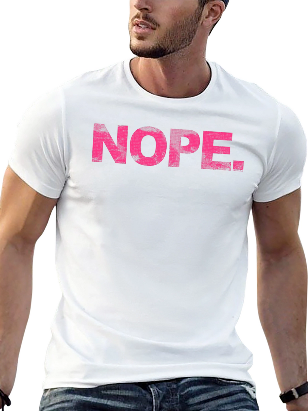 Nope Graphic Tee - Black T-Shirt for Men