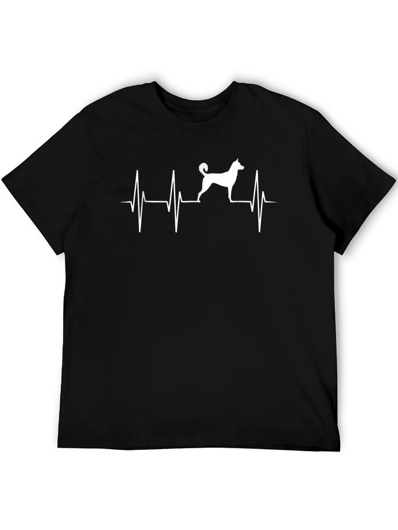 Dog Heartbeat T-Shirt - Black