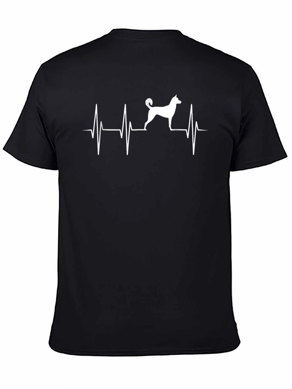 Dog Heartbeat T-Shirt - Black