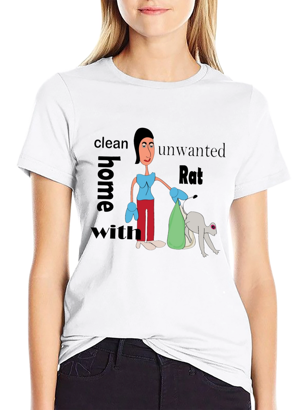 Funny Clean Home Rat T-Shirt