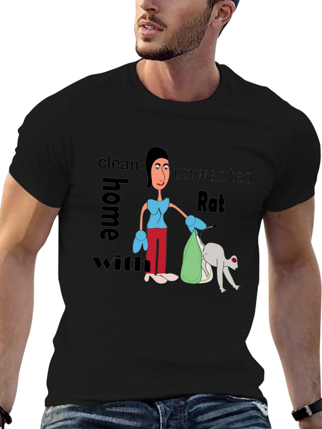 Funny Clean Home Rat T-Shirt