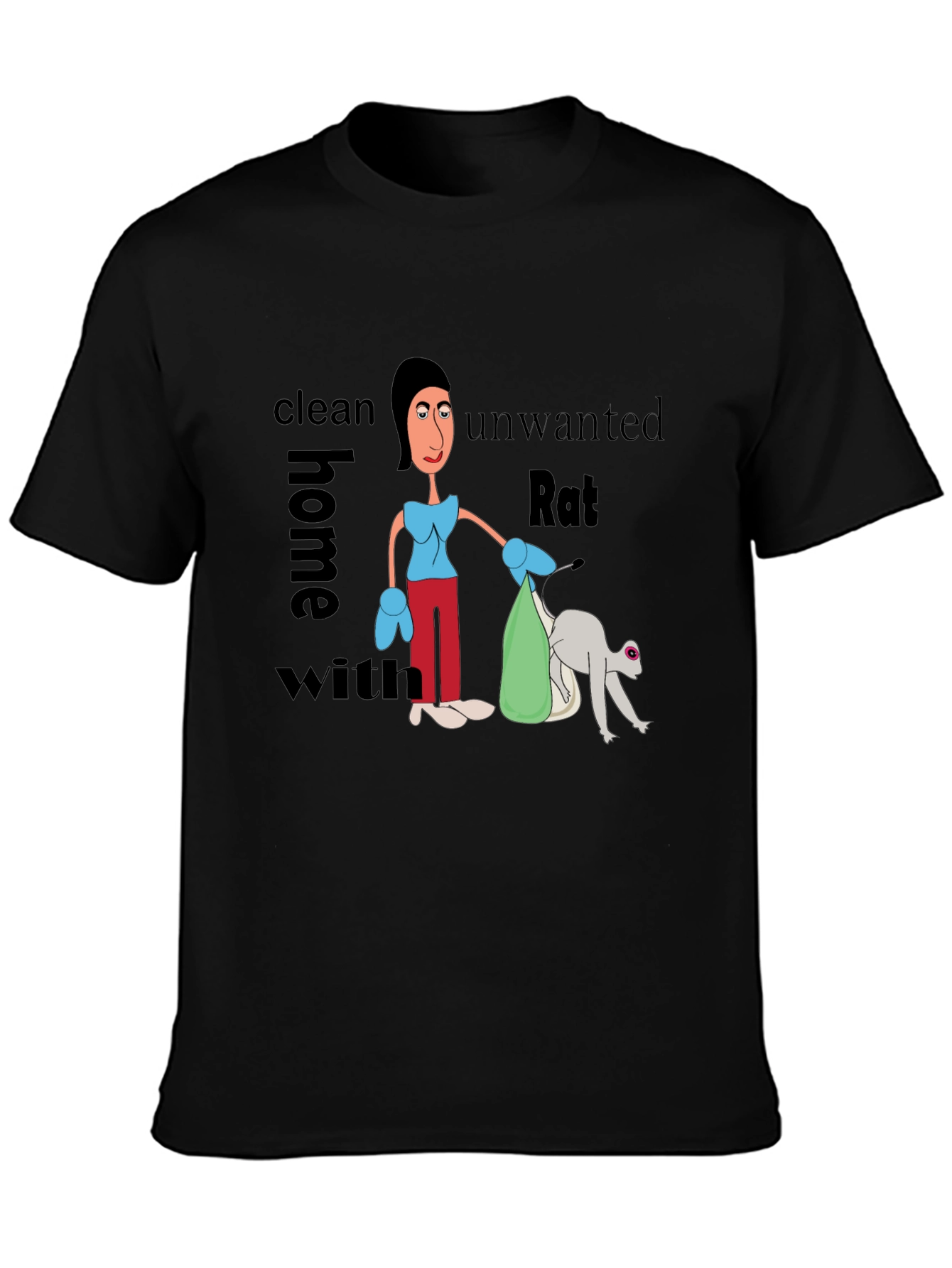 Funny Clean Home Rat T-Shirt
