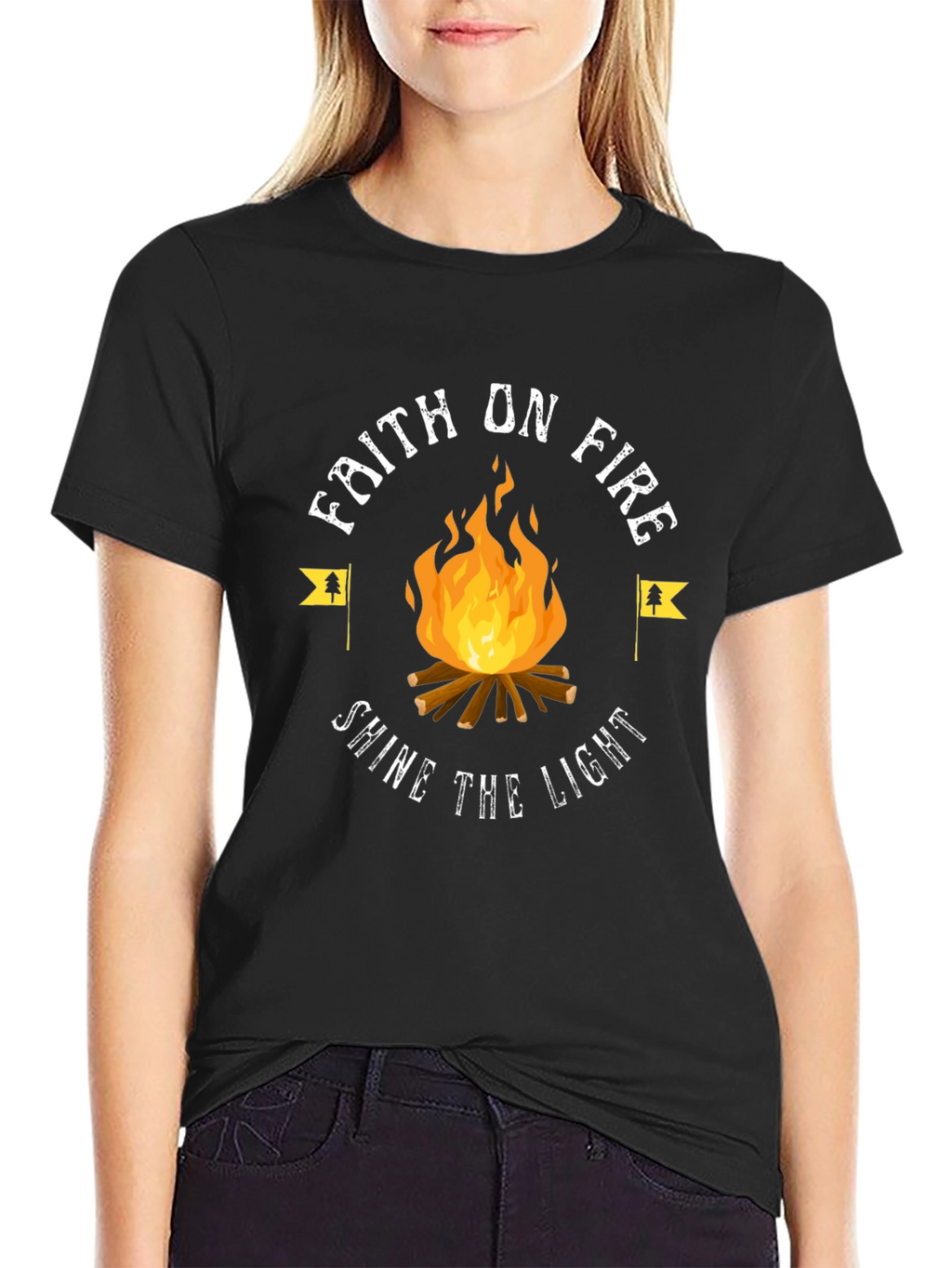 Faith On Fire Graphic Tee