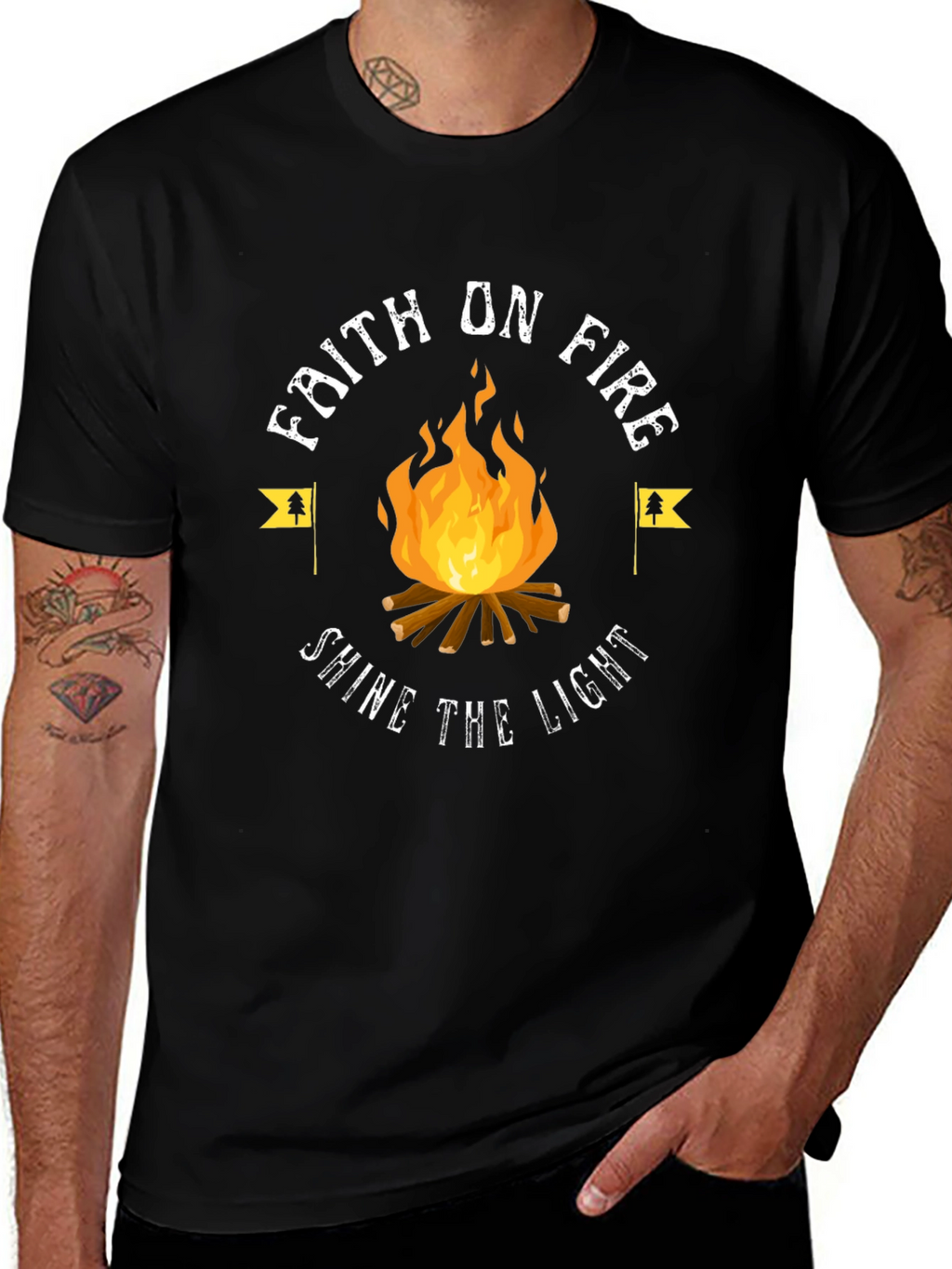 Faith On Fire Graphic Tee