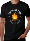 Faith On Fire Graphic Tee