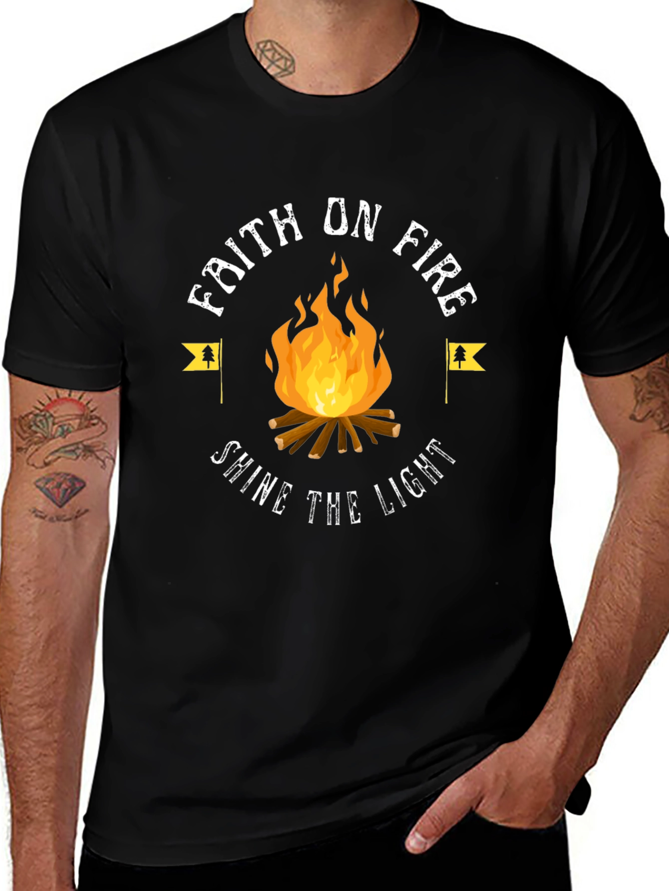 Faith On Fire Graphic Tee