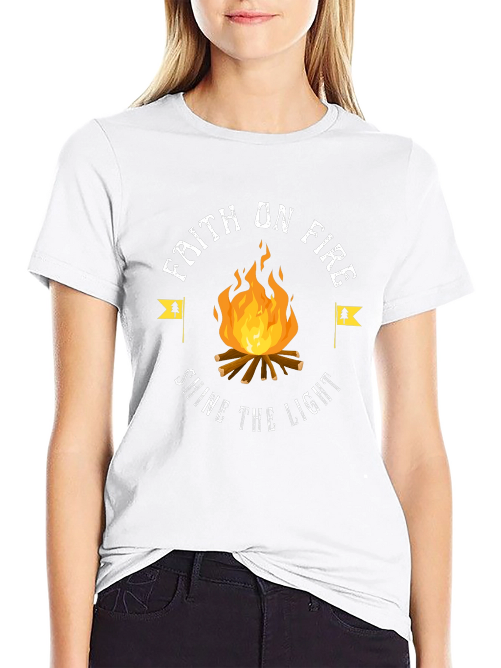 Faith On Fire Graphic Tee