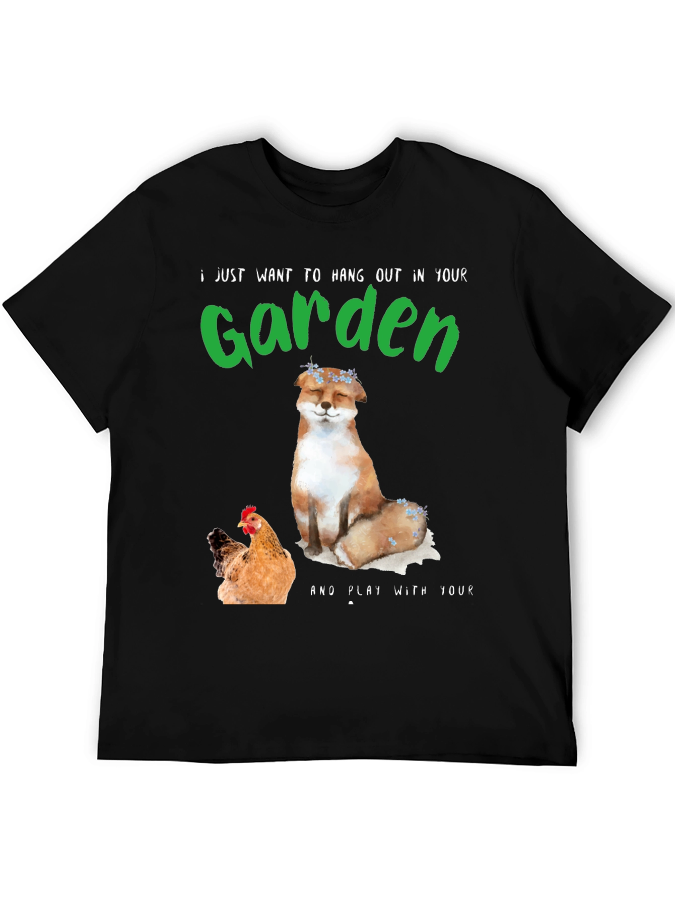 Garden Fox & Chicken T-Shirt