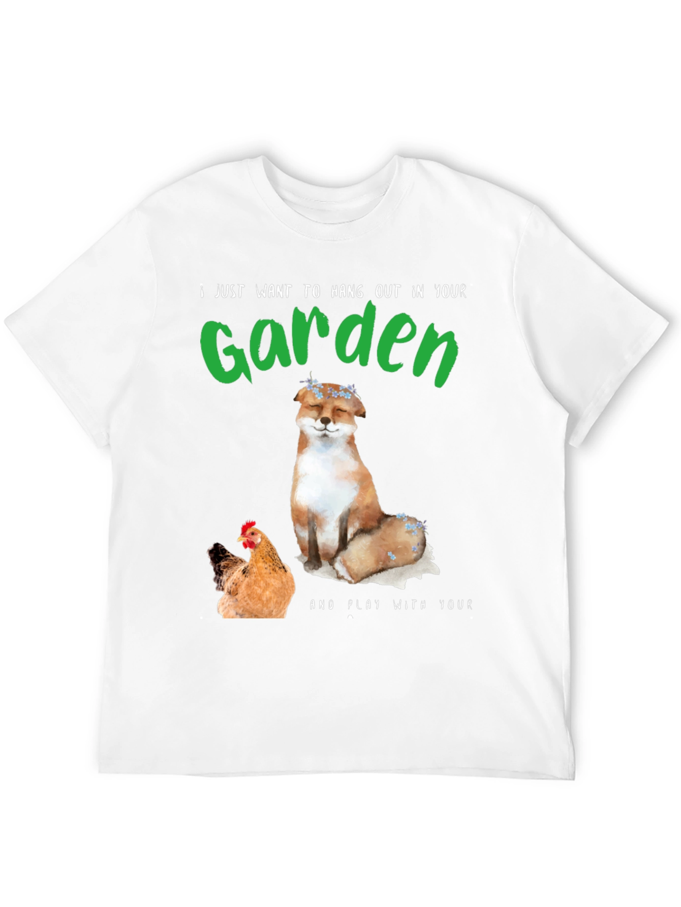 Garden Fox & Chicken T-Shirt