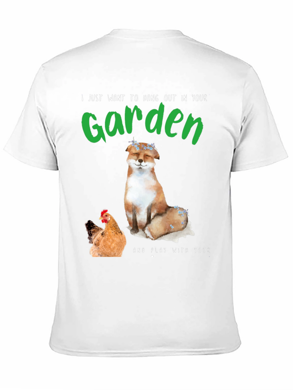 Garden Fox & Chicken T-Shirt