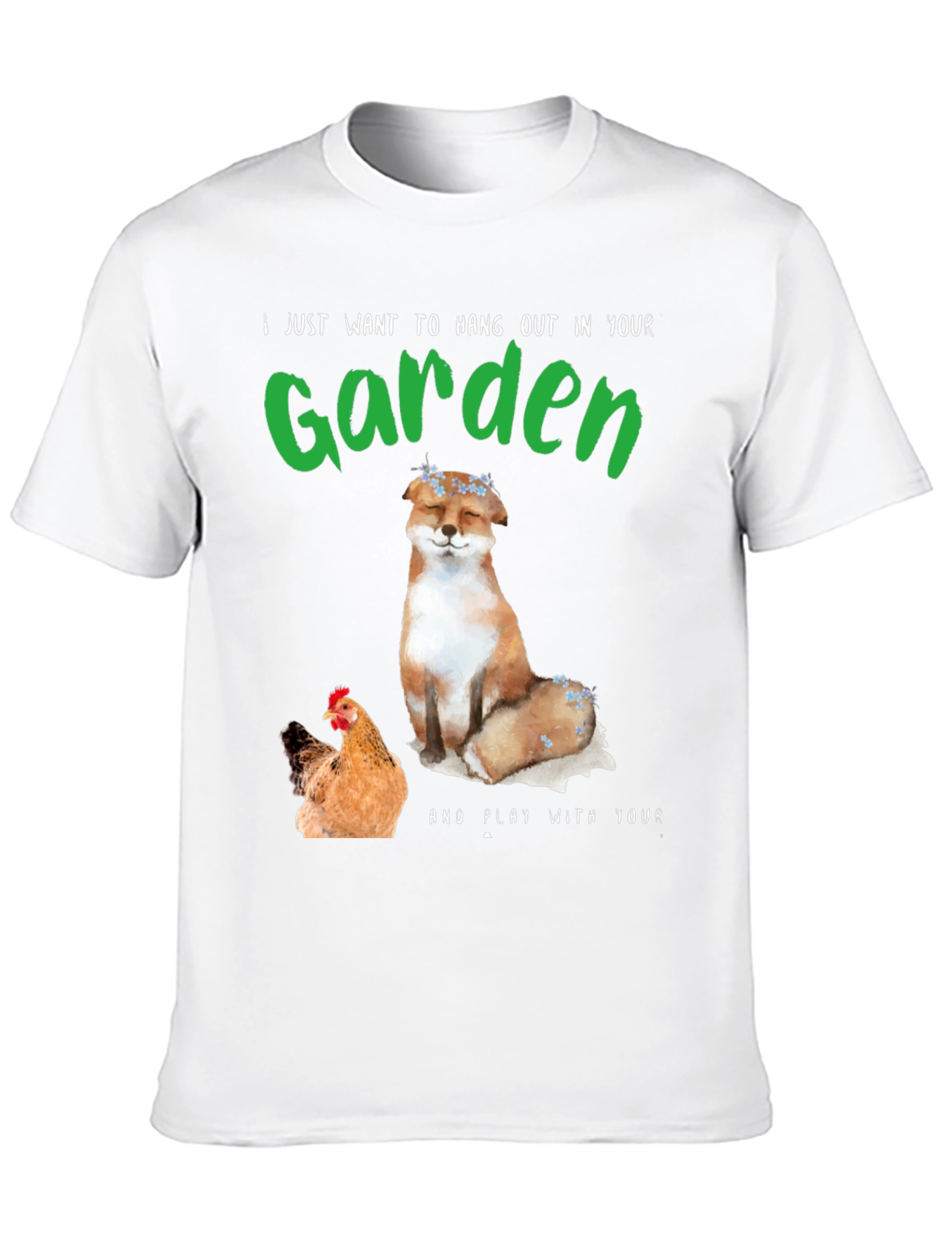 Garden Fox & Chicken T-Shirt