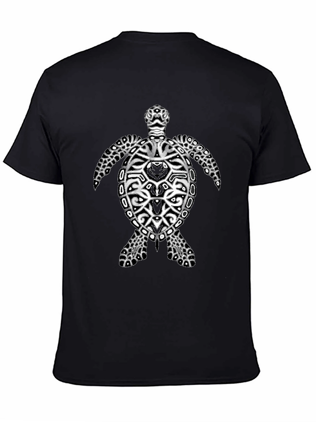 Turtle Graphic Black Tee